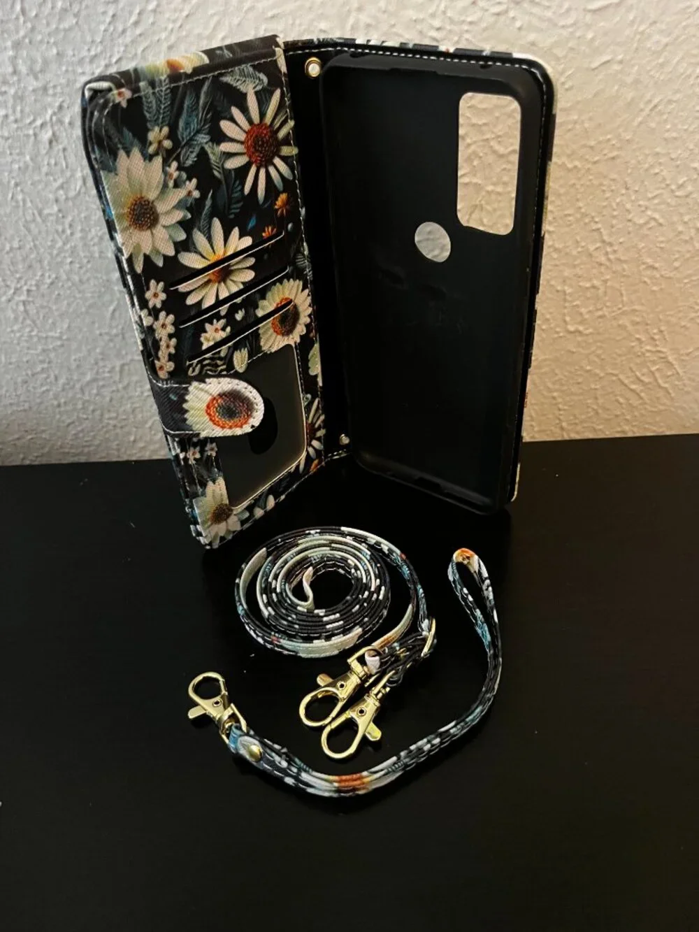 NEW Flower Leather Crossbody Wallet Case Purse for Samsung Galaxy Z